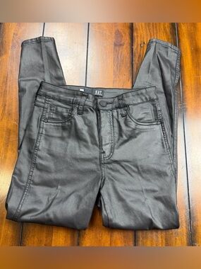 Kut from the Kloth Black Coated Skinny Jeans